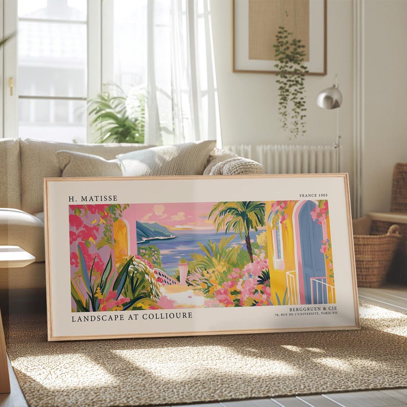 Matisse Landscape Exhibition Poster | Panoramic Wall Art | Modern Home Decor | Matisse Print | Neutral Wall Art | Large Poster | Canvas image 6