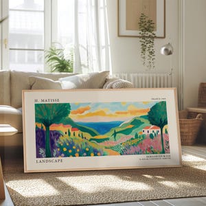 Matisse Landscape Exhibition Poster | Panoramic Wall Art | Home Decor | Matisse Print | Matisse Inspired Print | Large Poster | Canvas image 5