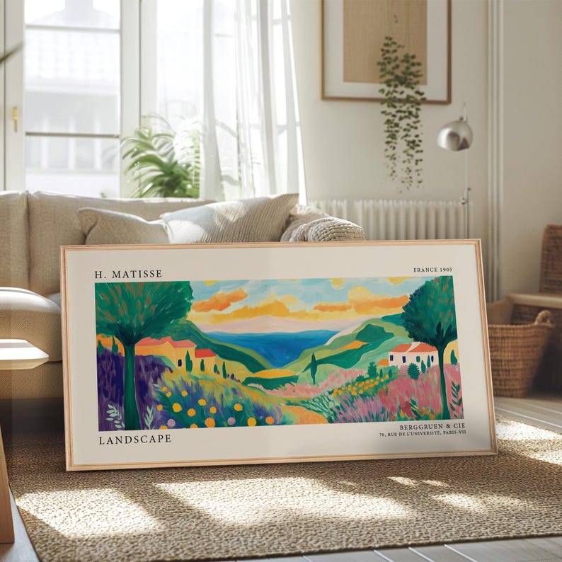 Matisse Landscape Exhibition Poster | Panoramic Wall Art | Home Decor | Matisse Print | Matisse Inspired Print | Large Poster | Canvas image 5
