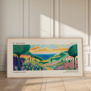 Matisse Landscape Exhibition Poster | Panoramic Wall Art | Home Decor | Matisse Print | Matisse Inspired Print | Large Poster | Canvas image 6
