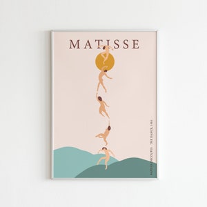 Henri Matisse The Dance Exhibition Poster | Digital Print | Matisse Poster | Digital Download | Printable Wall Art | Boho Print | Fauvism