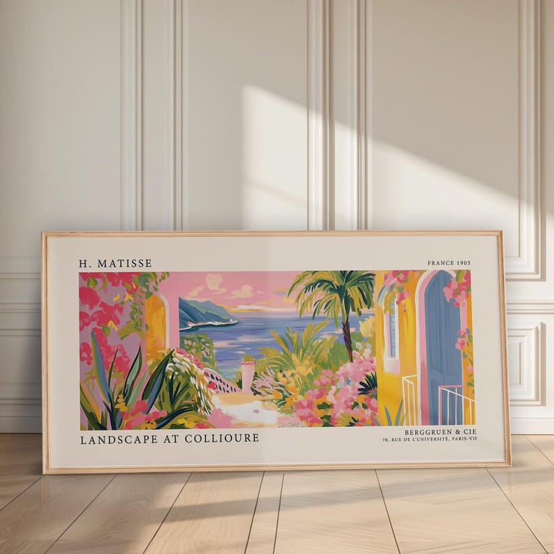 Matisse Landscape Exhibition Poster | Panoramic Wall Art | Modern Home Decor | Matisse Print | Neutral Wall Art | Large Poster | Canvas image 5