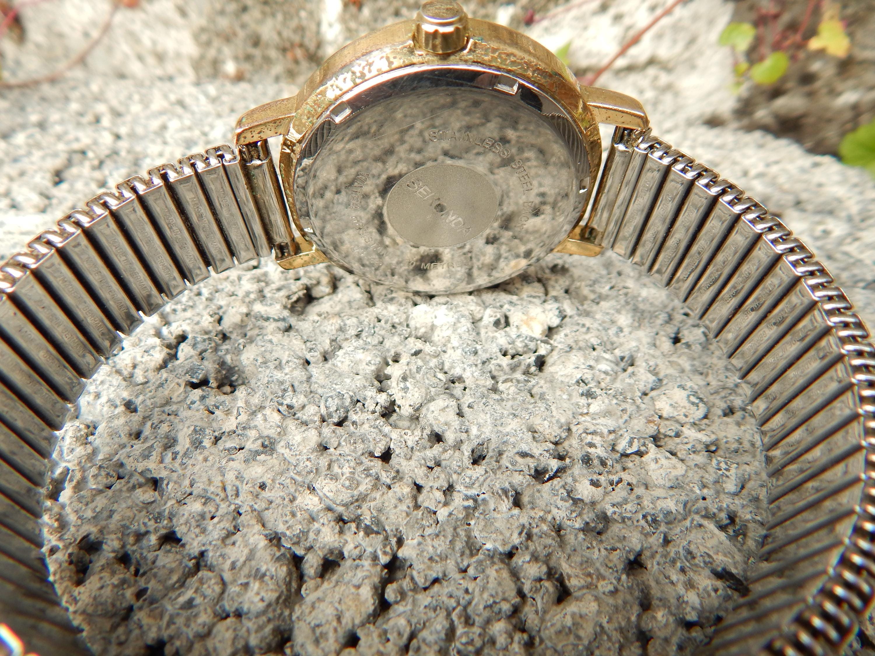 Seiko SUR388P1 - Elegant dameshorloge met goudkleurige band en witte
