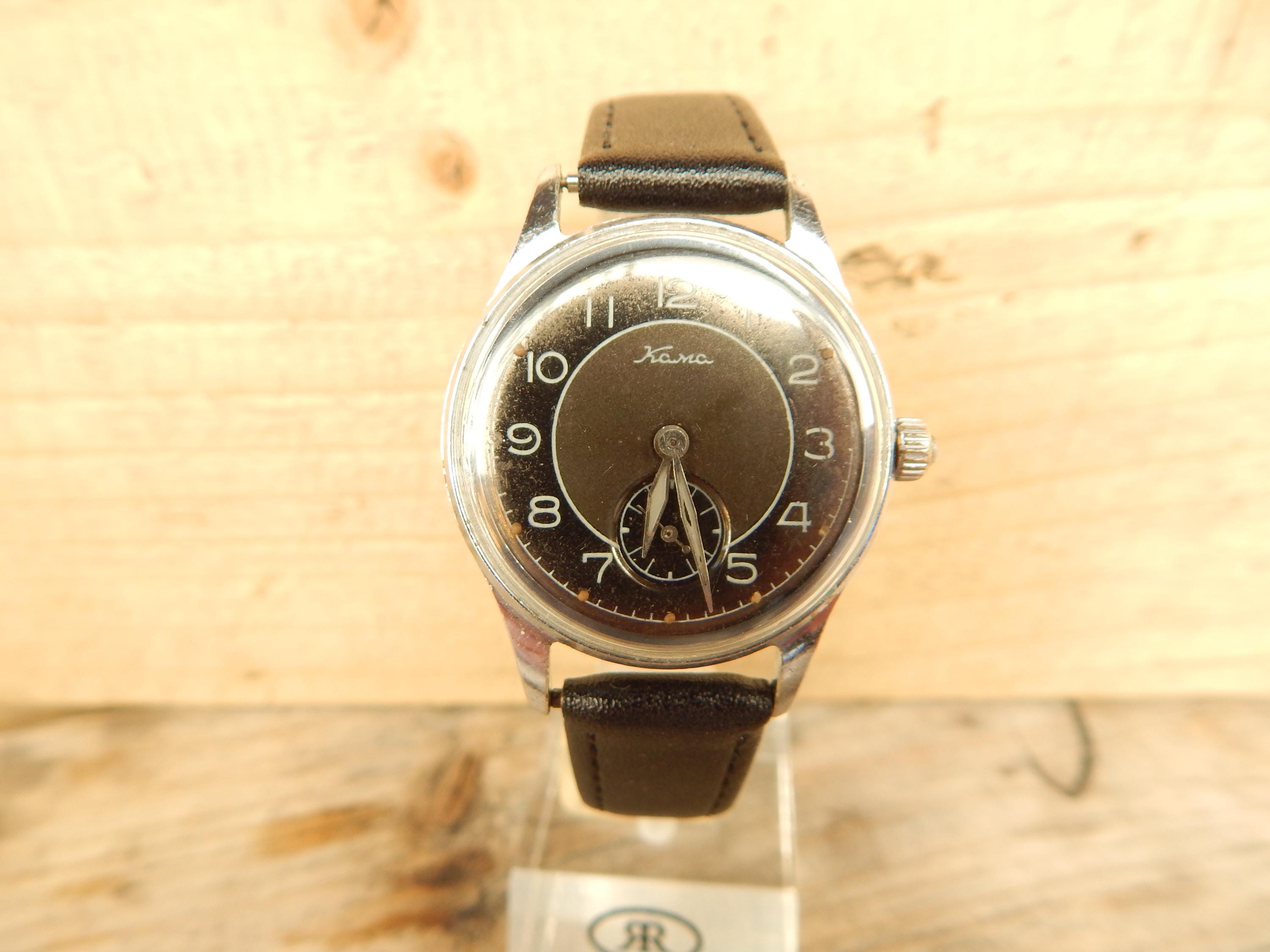 Montre Vintage Soviétique Majak 1958 - 15 Rubis, Mouvement Mécanique, Style Pilote