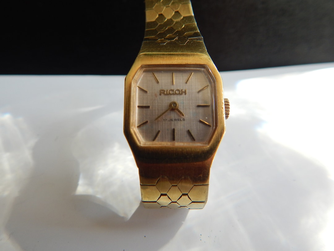 Ricoh 17 Jewels Women's Mechanical Gold Plated Vintage Watch. - Etsy