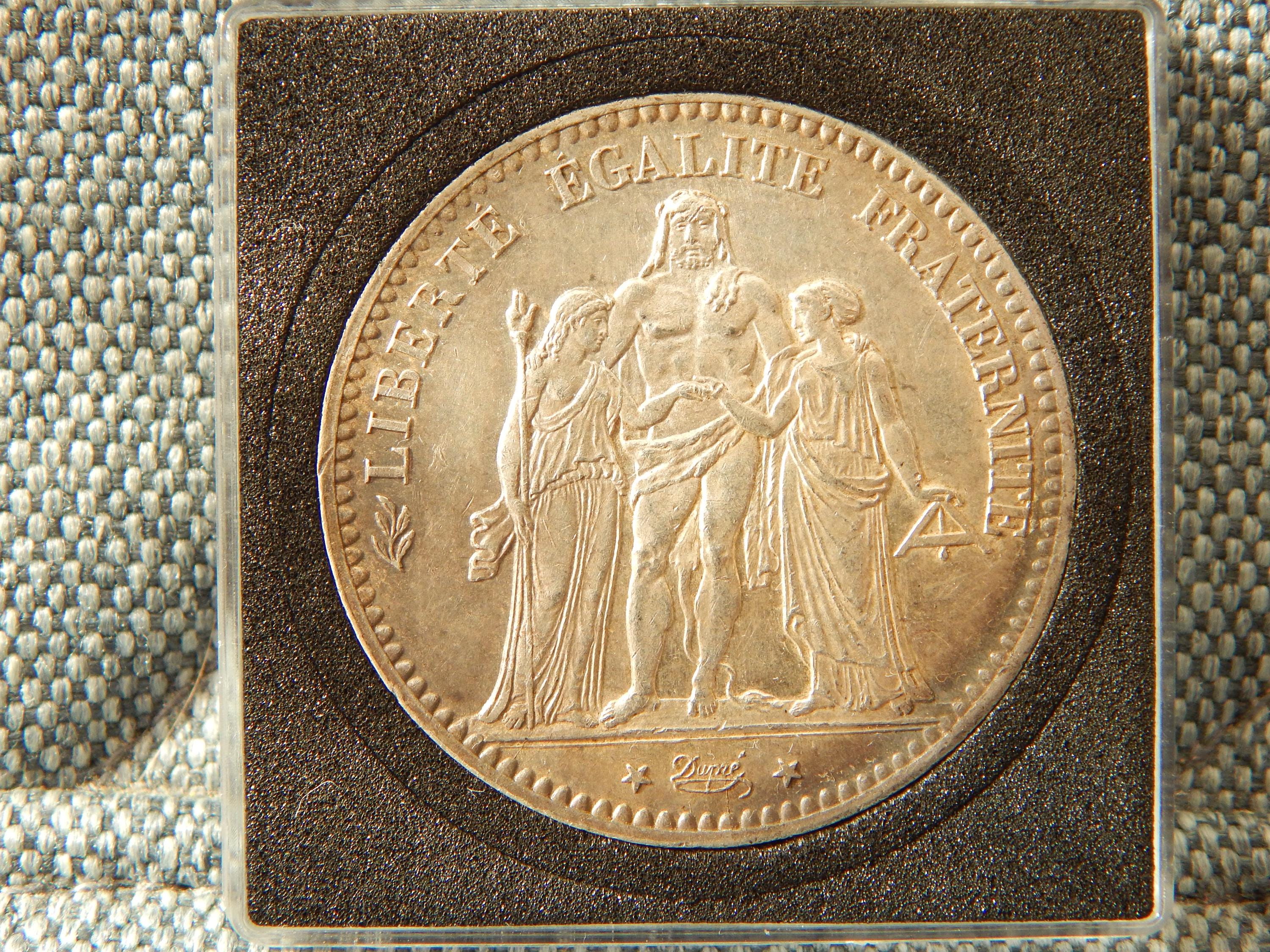 Coin 1876-A France 5 Francs Silver 0.900 - Etsy