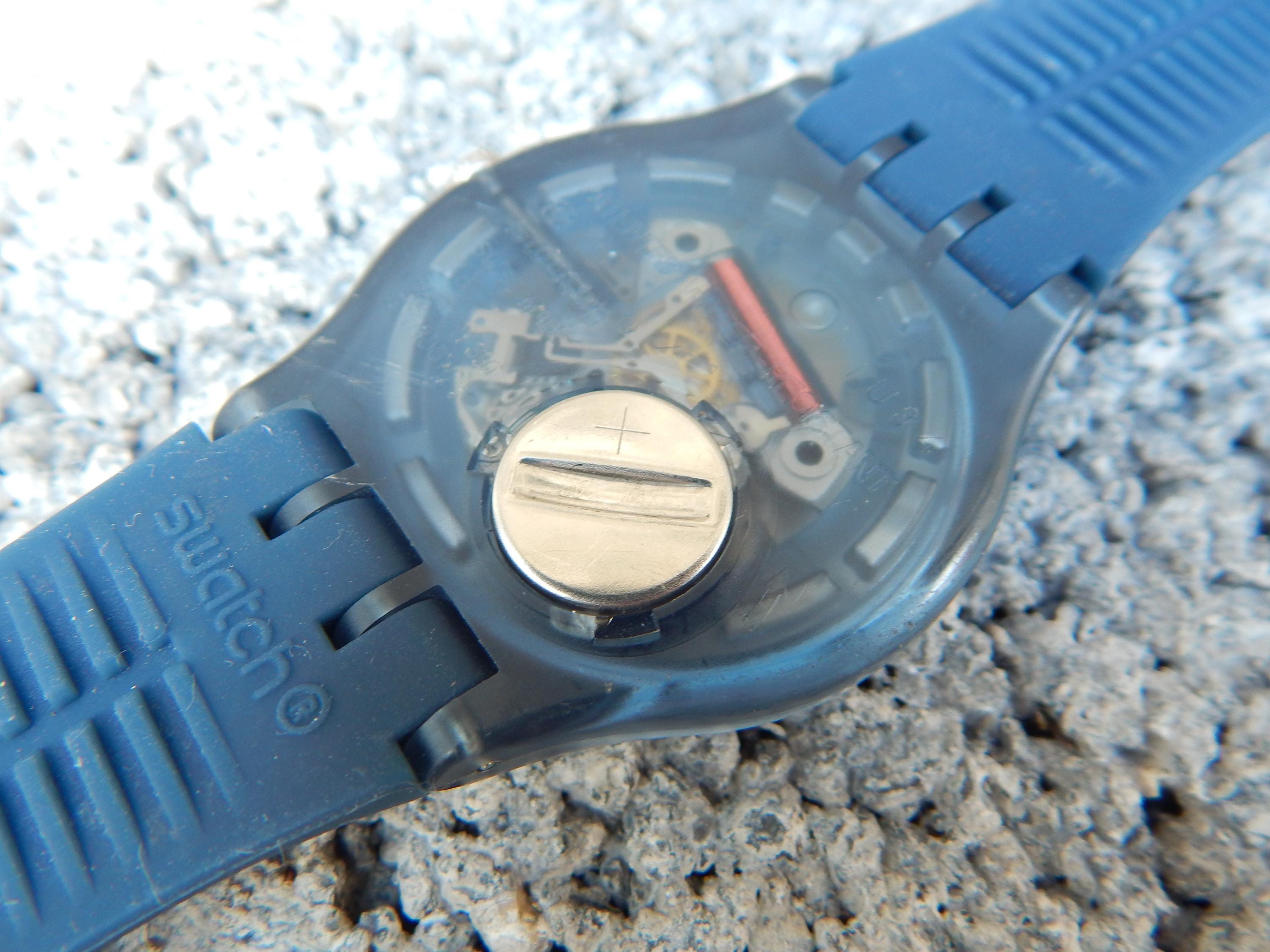 Swatch Neon Green Rebel Watch SR1130SW Silicone Band Blue Unisex Swatch Watch Rebel - Etsy main image 3