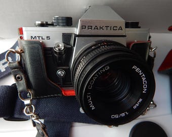 Praktica LLC 35mm SLR Camera With 50mm F1.8 Lens, Tested and Praktica LLC 35mm SLR Camera With 50mm F1.8 Lens, Tested and