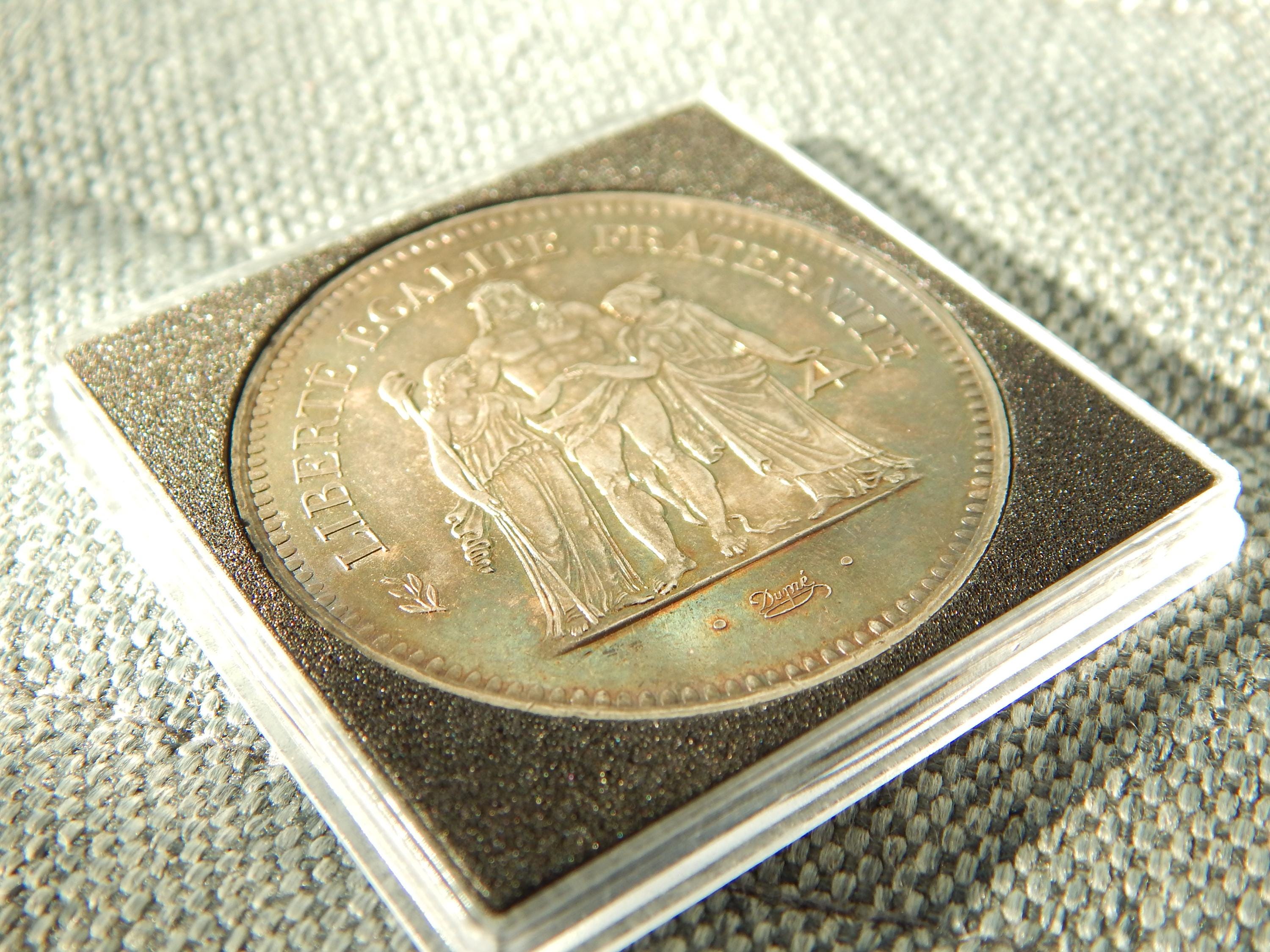 ヘラクレス 50 フラン 銀貨、フランス 1977 年 30 グラム 未使用