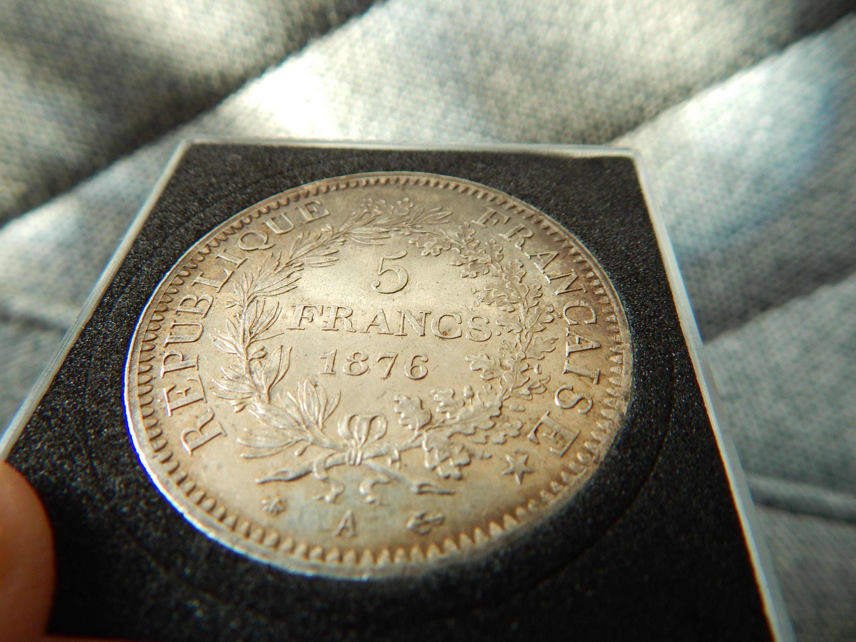 Coin 1876-A France 5 Francs Silver 0.900 - Etsy