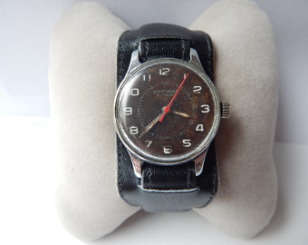 Deportivo Kirov Vintage reloj de pulsera soviético URSS Stop Second 1-MChZ 1956 Año.