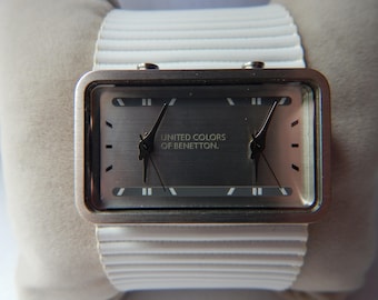 Zeldzame designer quartzhorloges United Colors of Benetton 1990s.Italy.