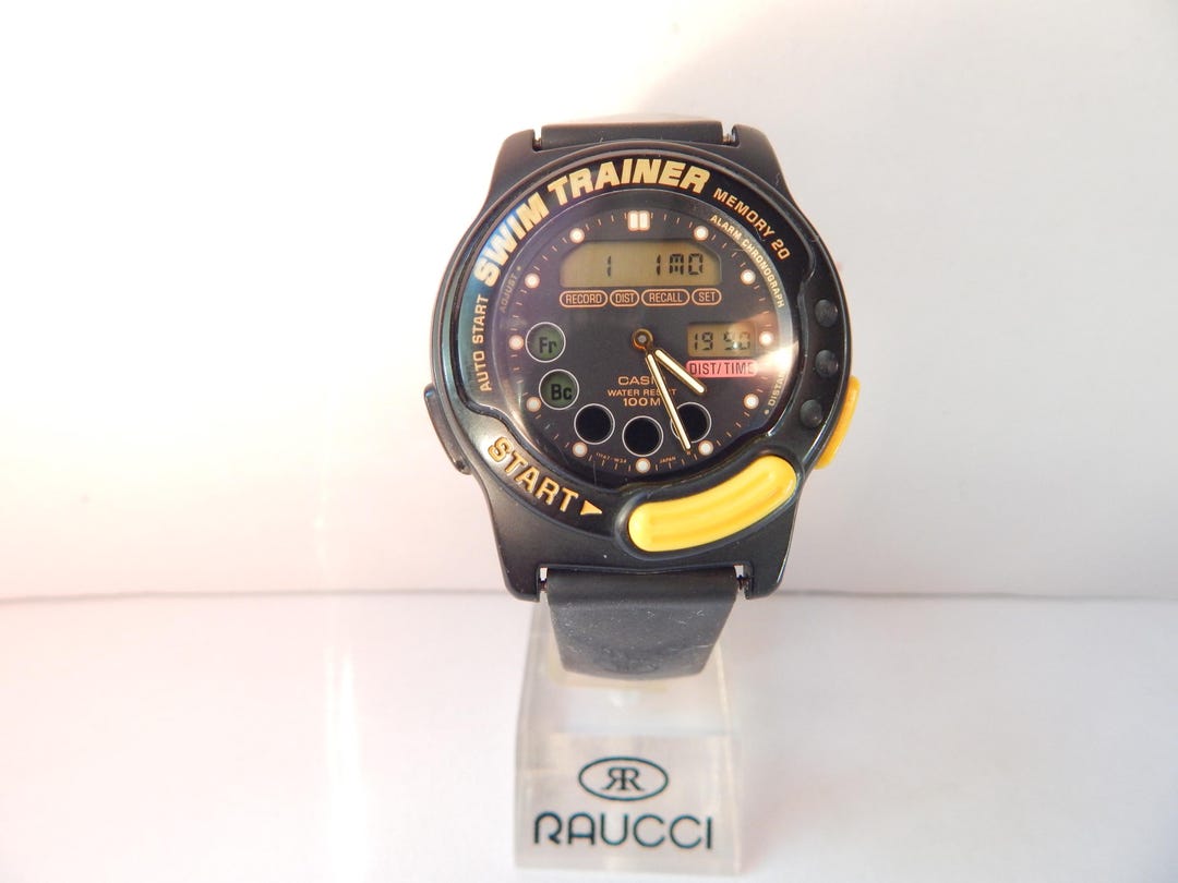 Vintage Casio Swim Trainer SWM-100 723 Watch — a Rare Retro
