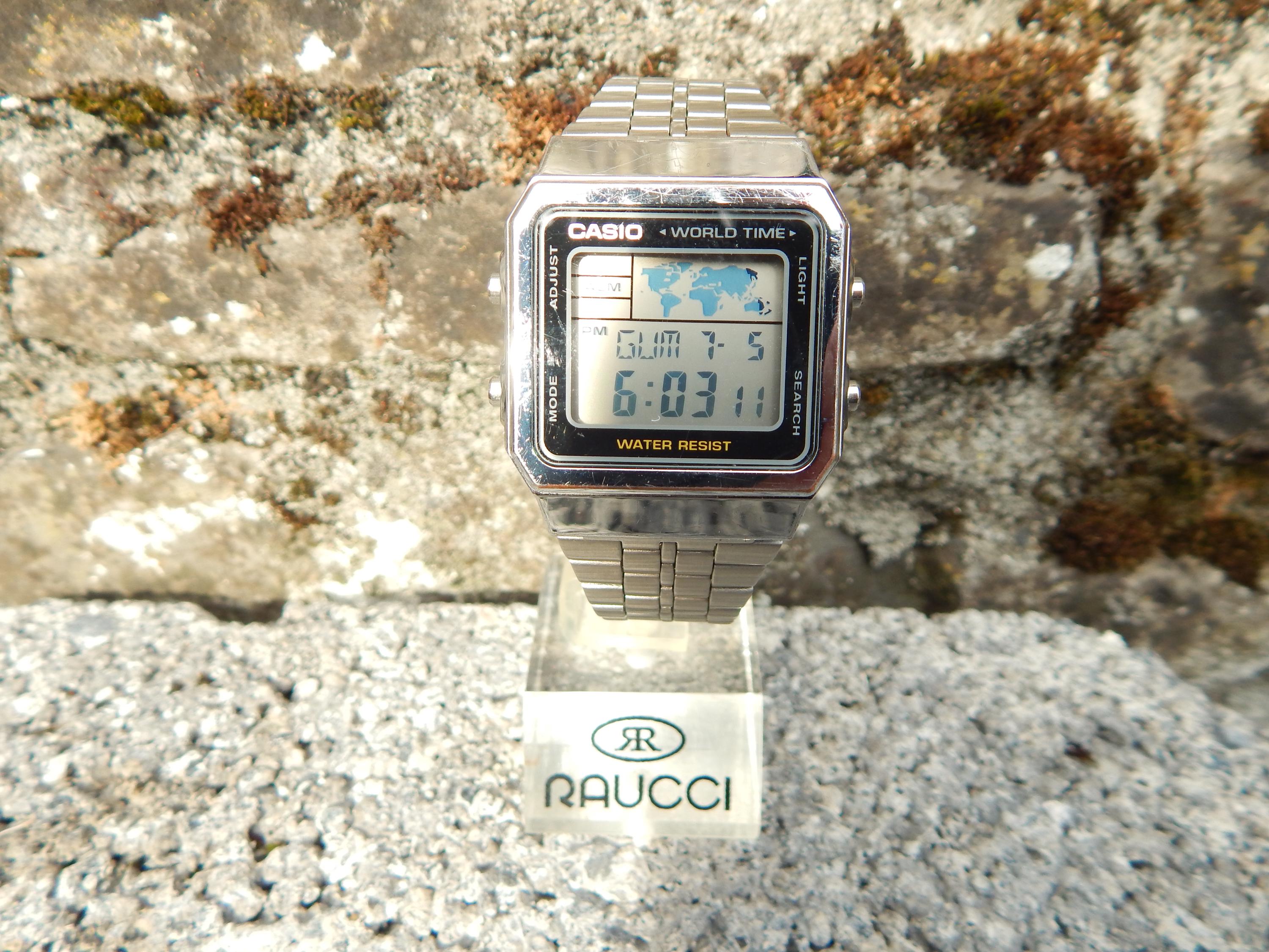 Casio Collection Retro Digital World Time A500WA Watch. - Etsy