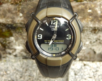 Casio HD Men's Ana-Digi Watch World Time 10 Year Battery 30 Data bank HDC600