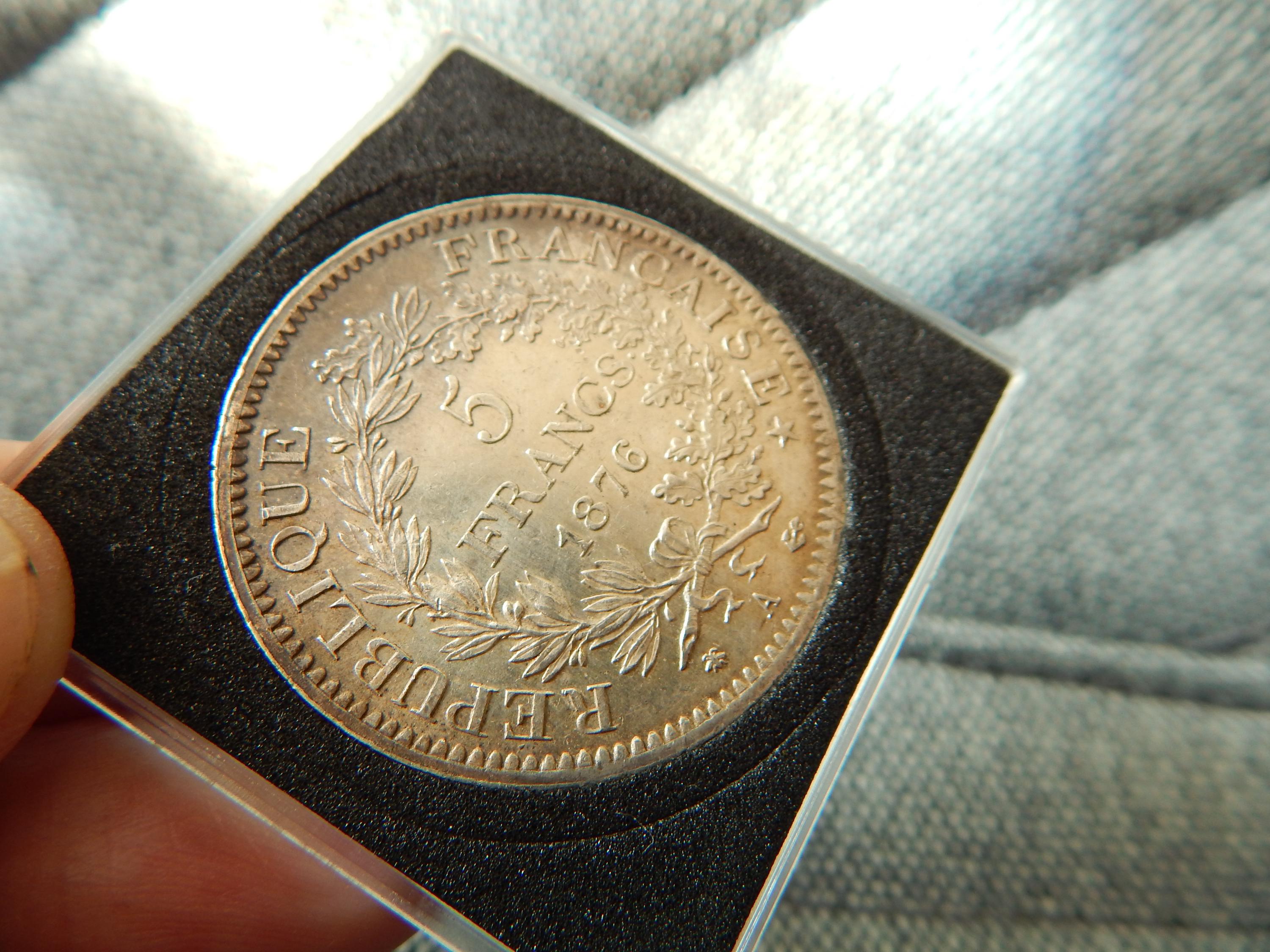 Coin 1876-A France 5 Francs Silver 0.900 - Etsy
