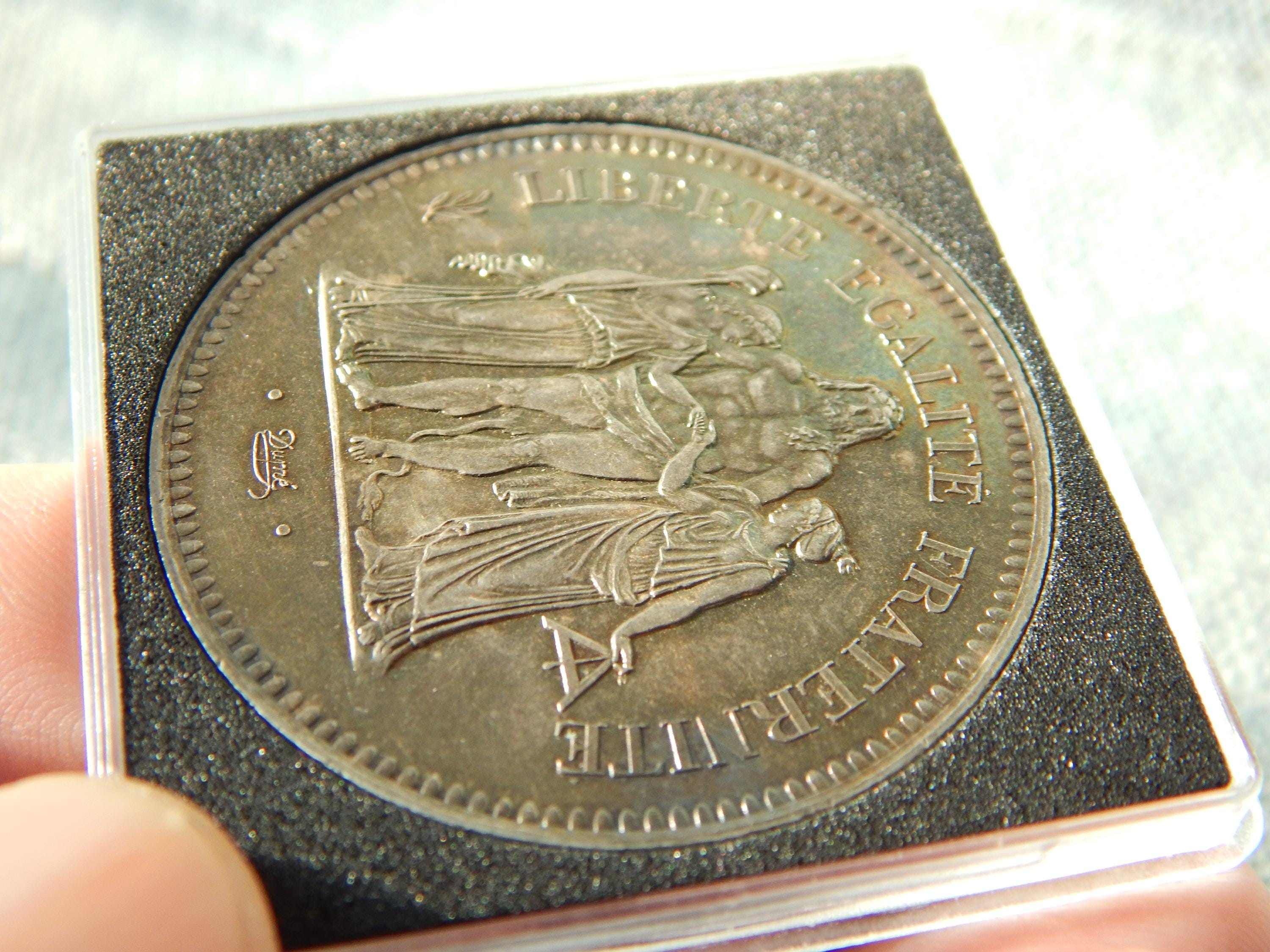 フランス 50フラン銀貨　1977年　ヘラクレス フランス銀貨】1977年 50フラン銀貨 ヘラクレス｜Yahoo!フリマ（旧