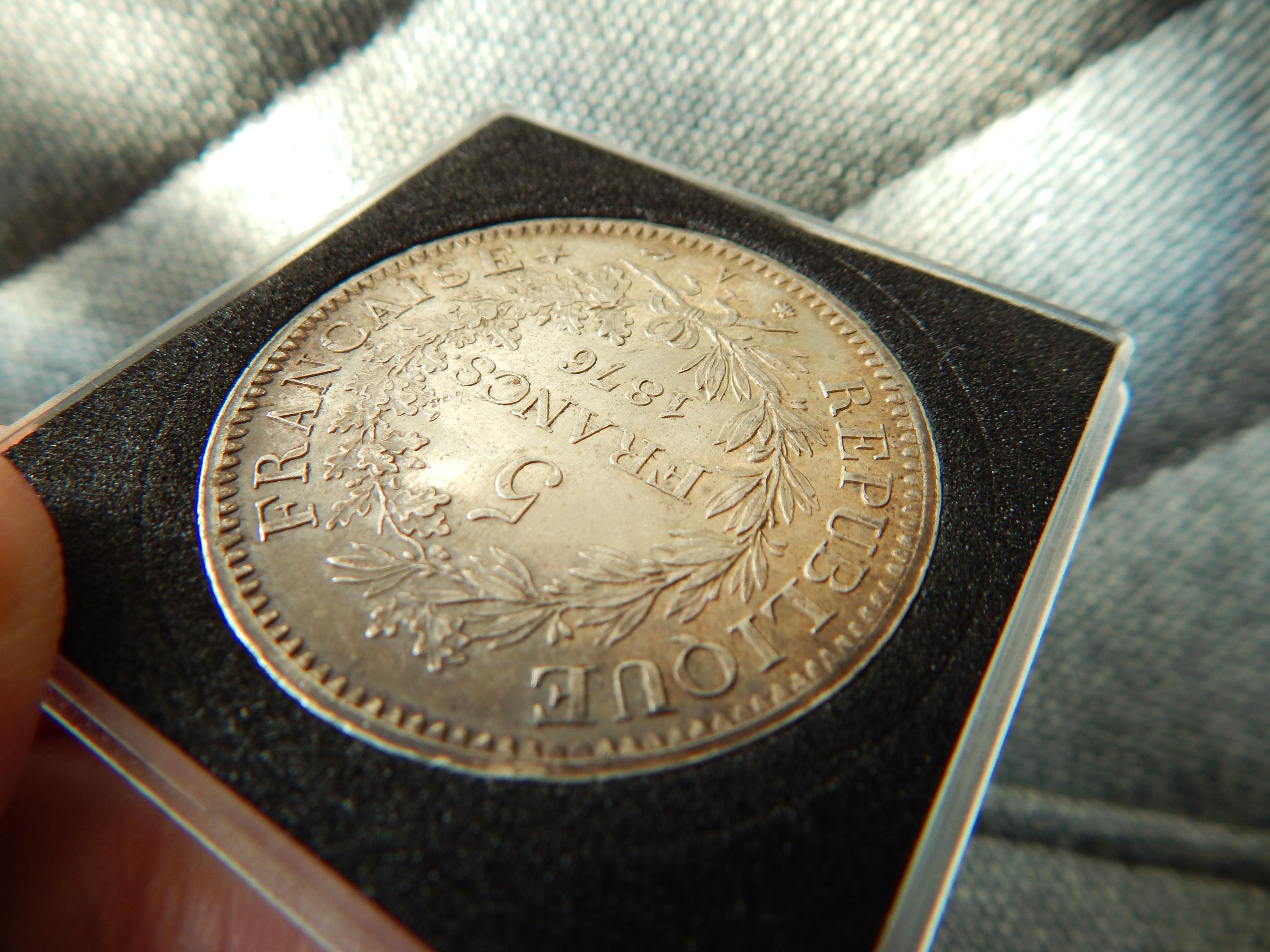Coin 1876-A France 5 Francs Silver 0.900 - Etsy