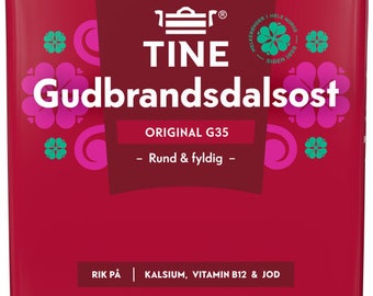Norwegian 1 KG Gudbrandals brown cheese. Free shipping...
