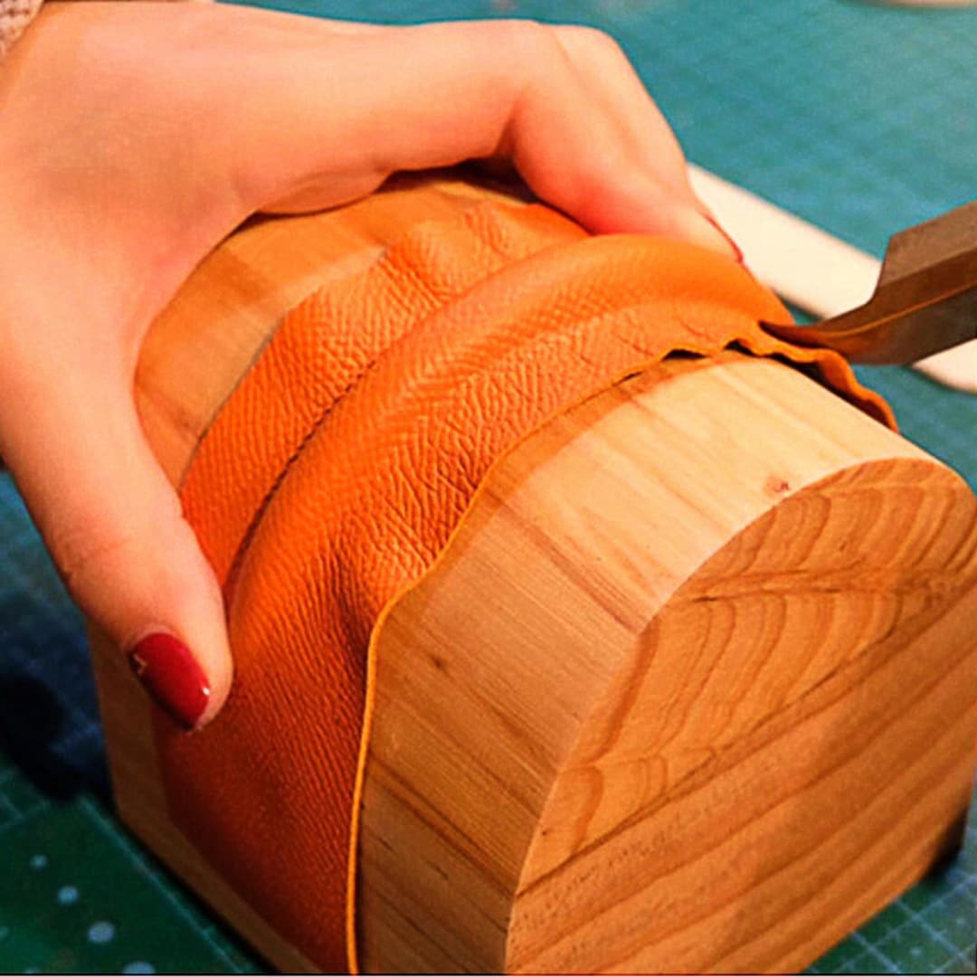 Leather Wallet Bending Wood Tool, Leather Bending Shaping Tool Etsy