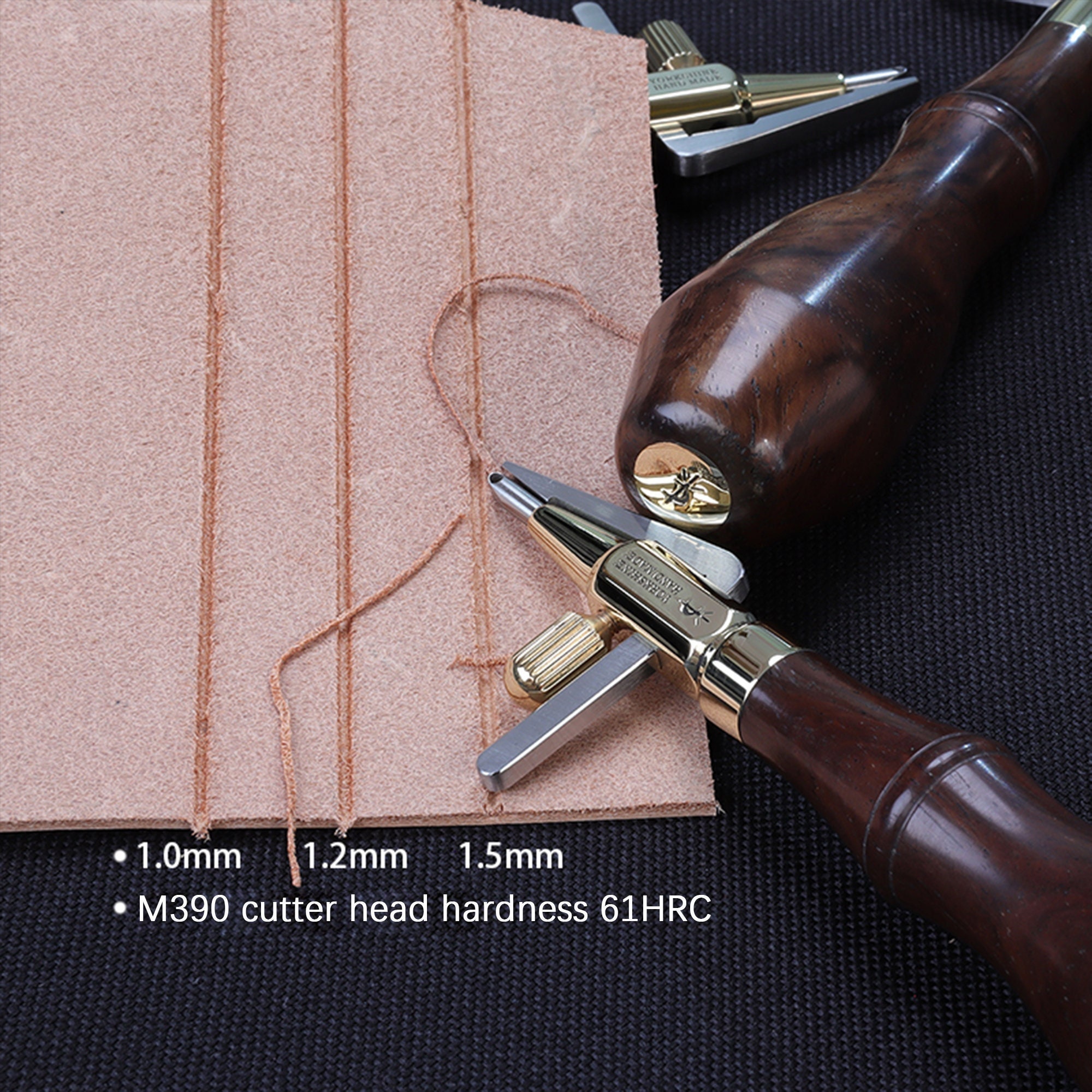 Leather Edge Creaser Line Marker Groover Trimmer 1.5mm/2mm/2.5mm 