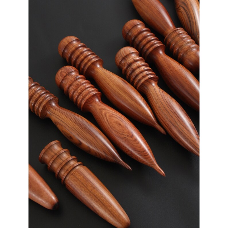 Leather Polishing Wood Stick Round Wood Polishing Stick Etsy