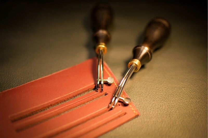 Sandalwood Leathercraft Burnishing Long Multi Groove Round Leather Edge  Slicker Set, with Pointed Tips, for Dremel Rotary Tool