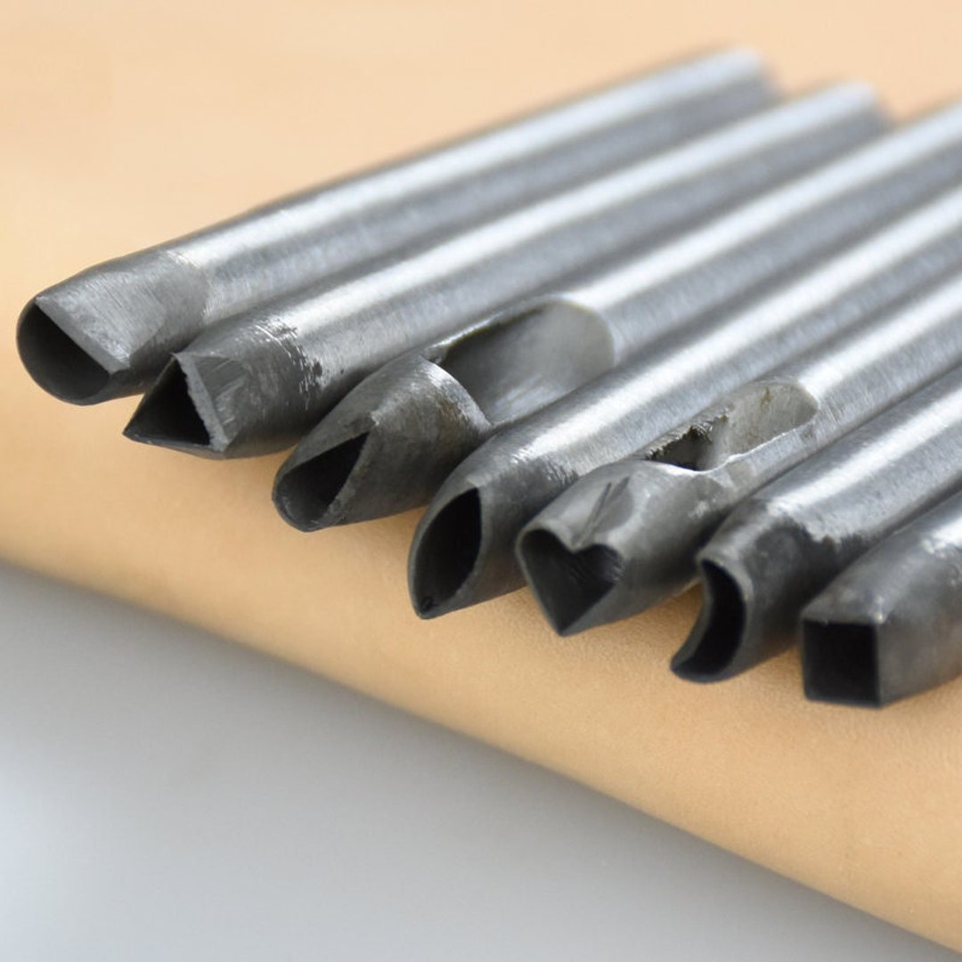 Leather Craft Kit, Half Round Corner Punch Leather Tool, Multi Size DIY