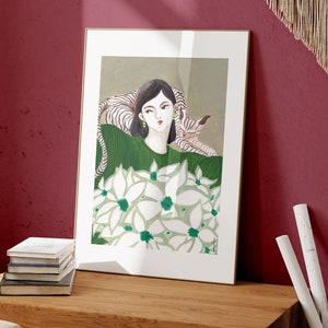 Lily Loves Tabby — Giclée fine art print on cold-press watercolour paper 315gsm