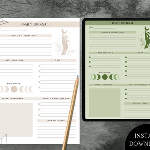 Digital Daily Planner, Spiritual Witchy Digital Planner, iPad Planner ...