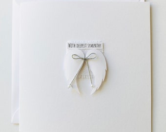 Handmade card with deepest sympathy /sorry for your loss