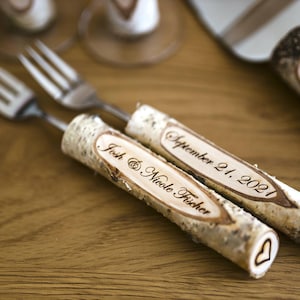 Wedding Forks, Rustic Personalized Bridal, Custom cutlery keepsake, Table accesories, BrideGroom anniversery Gift for couple, Mr Mrs