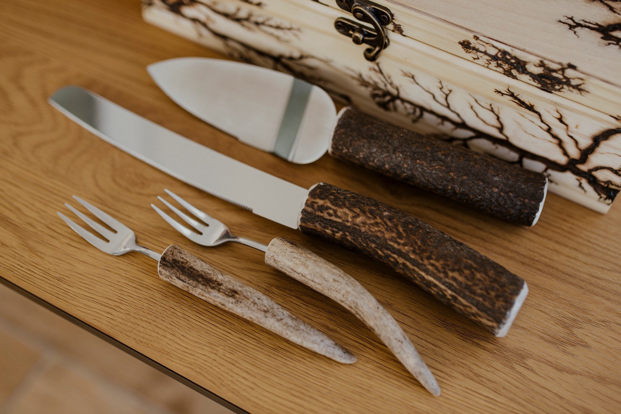 Handmade cake knife from oak wood is the best for cutting the soft,  delicate food Serving knife wooden knife decor Food Photography