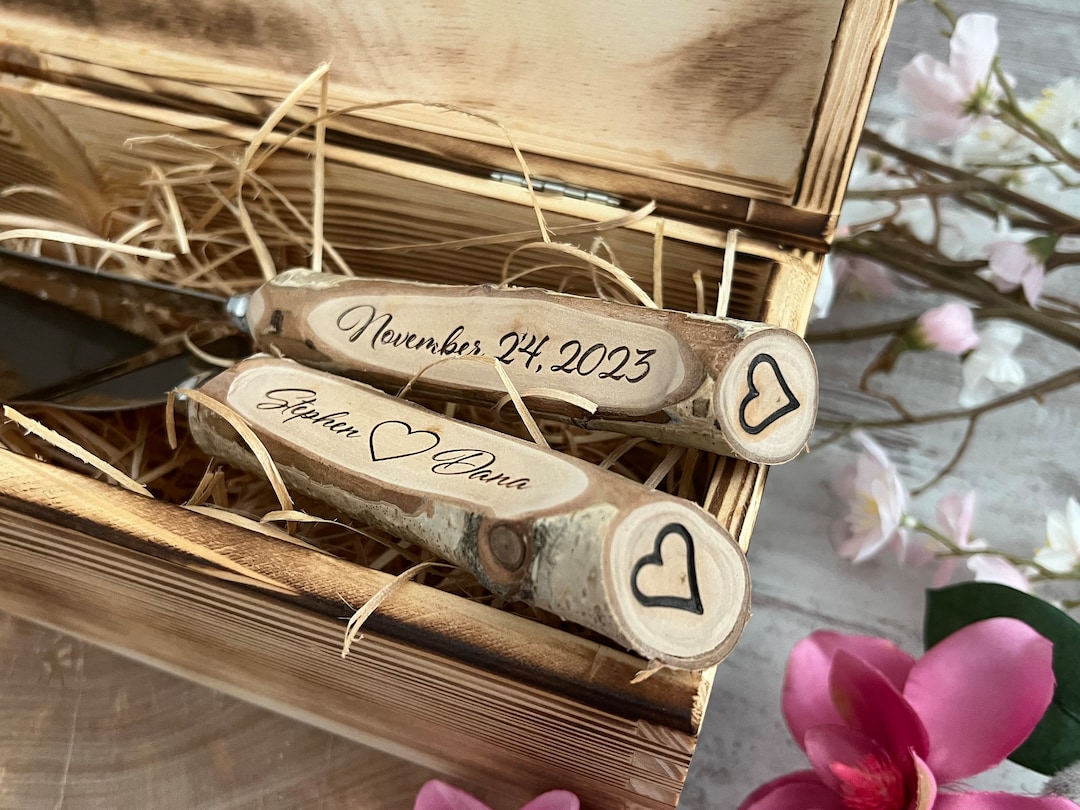 Porcelain Heart Wedding Cake Server Set - Stylized Heart Design With Stainless Steel Blades - View #5
