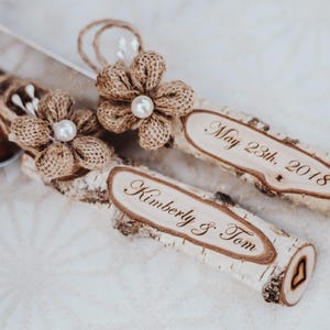 Paletta per torta rustica nuziale personalizzata, set per torta per ricevimento nuziale, paletta personalizzata, coltello e paletta per matrimonio in legno, accessori da tavola