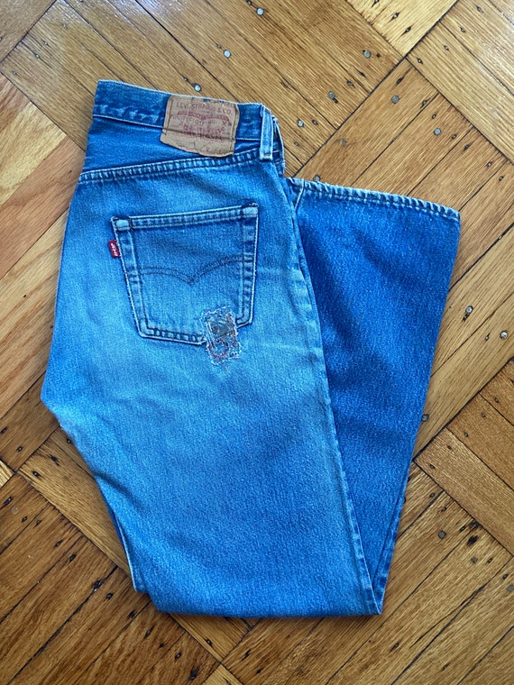 Vintage Levi's Redlines Repaired (29x28.5) - image 2