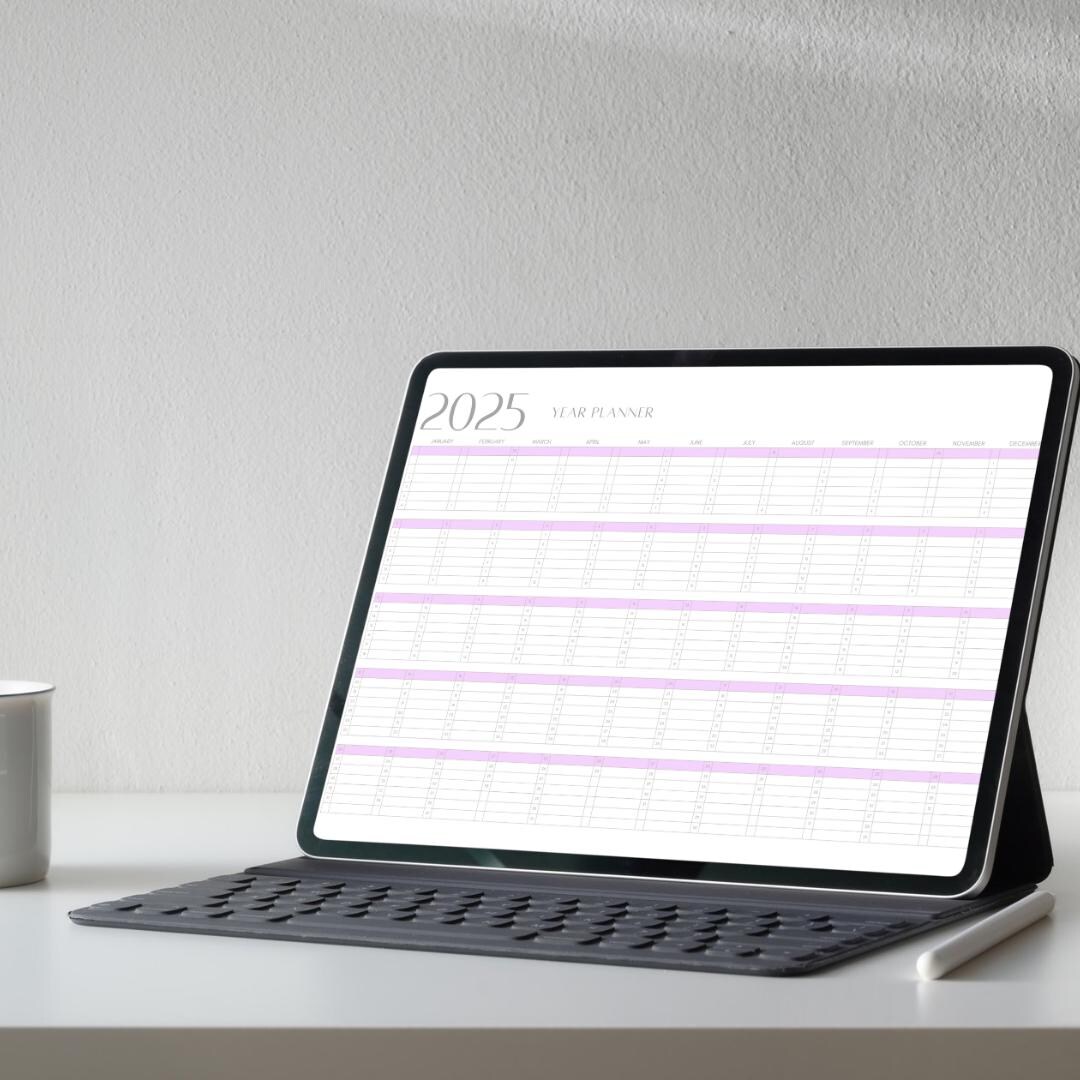 A1 2025 Year Planner Printable Yearly Wall Planner - Etsy