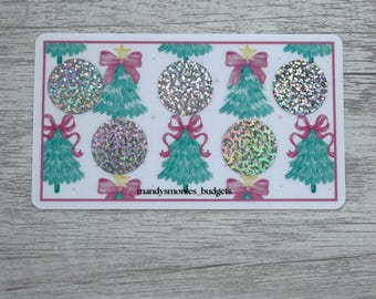 Christmas tree scratch off  savings challenge / TRACKER ONLY/ laminated and reusable /