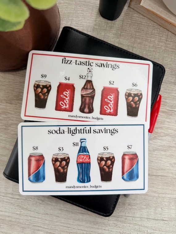Girly pop savings challenge/  2 challenges/ TRACKERS ONLY / laminated and reusable