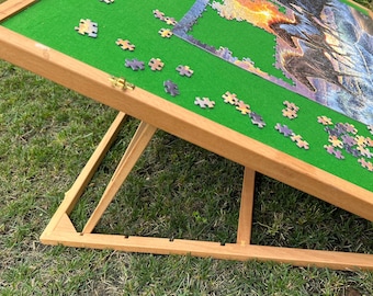 Kids Portable Puzzle Table, jigsaw puzzle board, portable game table,