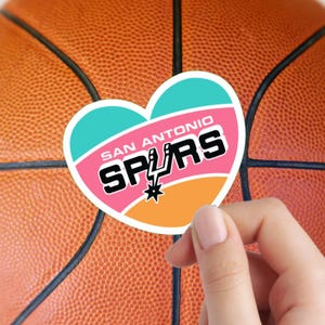 Spurs Sticker | San Antonio Basketball Sticker | Sports Sticker | Sticker For Notebooks, Water Bottles, Laptops