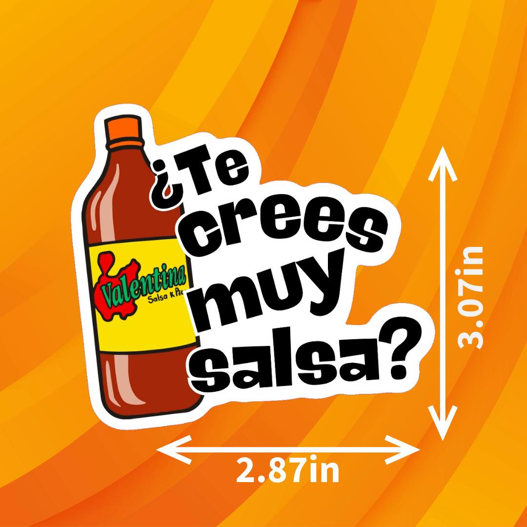 Te Crees Muy Salsa? Sticker | Latina Cute Sticker | Funny Sticker ...