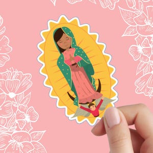 La Virgen de Guadalupe Sticker | Beautiful Sticker | Religious Stickers | Stickers For Notebooks, Water Bottles, Laptops
