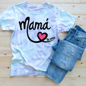 Hand-drawn Mamá te amo SVG, PNG & JPEG files | Spanish phrases | Mother&#39;s Day phrases | Día de las madres