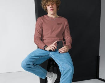 Respecteer mijn eigenwaarden T-shirt met lange mouwen, grappig wiskundecadeau, shirt lineaire algebra, humor over stamcellen