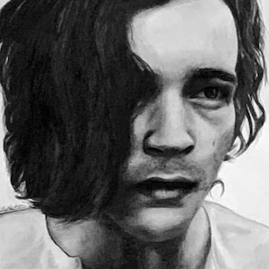 Matty Healy - Drawing/Painting Black and White