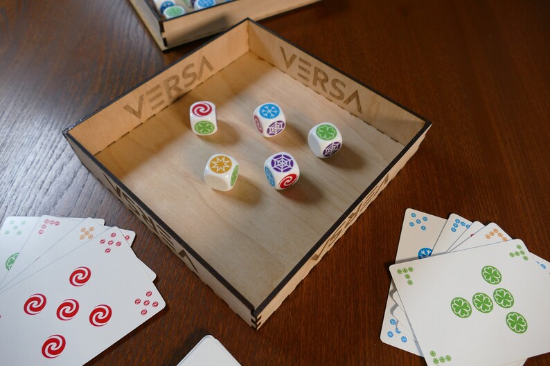VERSA Shape Matching Dice Game for 2 Players - Etsy