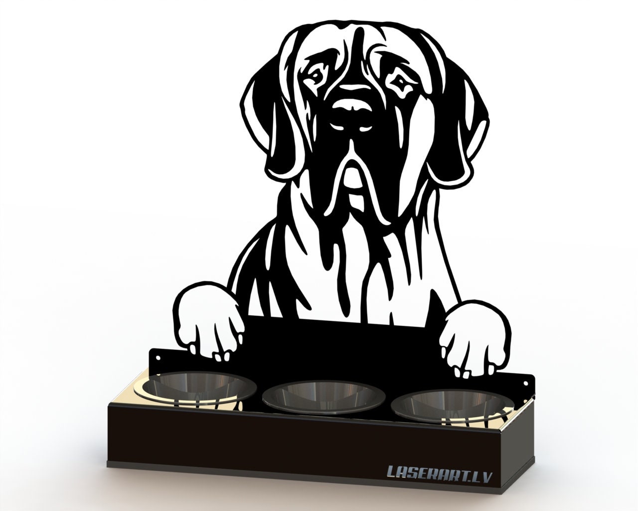 Personalized Dog Bowl, Great Danes Dog Breed, Raised 2bowl 3bowl