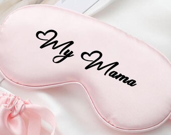Personalized Sleeping Eye Mask: Silky Satin, Bridesmaid, Bridal Party Gift,  Personalized Wedding Favor, Silky Satin, Sleep Mask