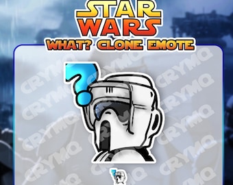 What? Stormtrooper Scout Emote - Cute Star Wars Return of the Jedi Emote | CloneQuestionmark